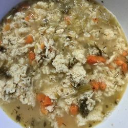 Stone Soup Project - Matzo ball soup !! Generous portions