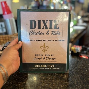 Dixie Chicken and Ribs - Open this menu and be prepared to feast... - Chicken Wings Near Me - New Orleans, Louisiana Dixie Chicken and Ribs - Open this menu and be prepared to feast... - Chicken Wings Near Me - New Orleans, Louisiana
