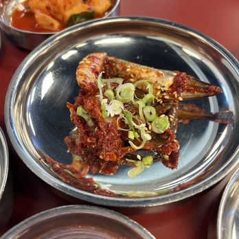 Coredam - this was the draw. marinated raw crab banchan. no one offers this as free banchan anymore! good stuff. - Korean Near Me - Beaverton, Oregon Coredam - this was the draw. marinated raw crab banchan. no one offers this as free banchan anymore! good stuff. - Korean Near Me - Beaverton, Oregon