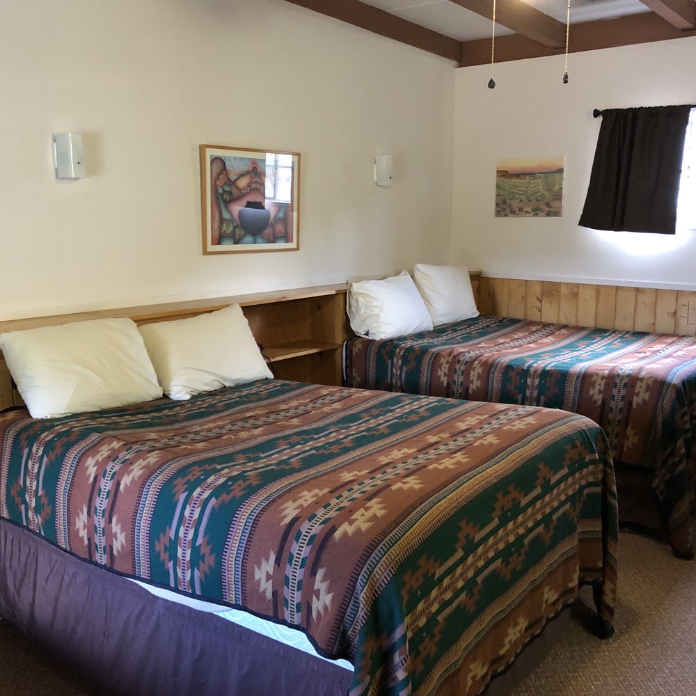 Two full size beds in cabin Aspen 1 and not much else. Two full size beds in cabin Aspen 1 and not much else.