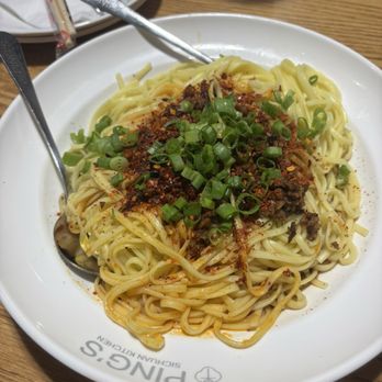 Pings Sichuan Kitchen - Sichuan Dan Dan Noodles (Contains Peanuts) - Szechuan Near Me - San Antonio, Texas