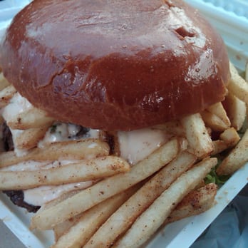 Sam's Chowdermobile - PO' BOY sandwich, sauce is ah-mazing. - Seafood Near Me - Half Moon Bay, California Sam's Chowdermobile - PO' BOY sandwich, sauce is ah-mazing. - Seafood Near Me - Half Moon Bay, California