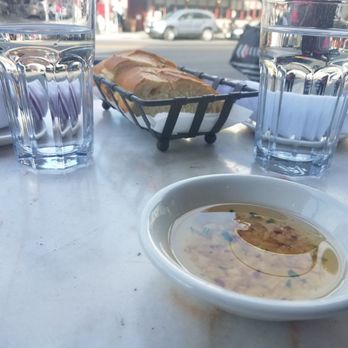 Caffe Macaroni - Bread and olive oil with garlic, red pepper flakes and parsley. - Italian Near Me - San Francisco, California Caffe Macaroni - Bread and olive oil with garlic, red pepper flakes and parsley. - Italian Near Me - San Francisco, California