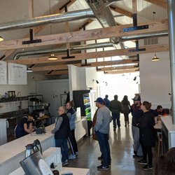 Murphy's Coffee & Bagel House - Exposed beams and industrial feel.