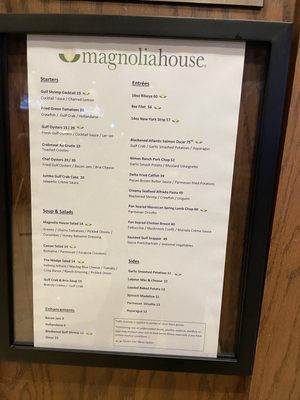 Menu photo 1 Magnolia House Biloxi, MS Menu photo 1 Magnolia House Biloxi, MS