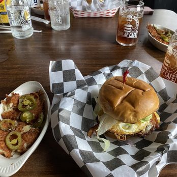 Dunlap Cafe - Hangover Henry + Hashbrown Balls with jalapenos - Breakfast & Brunch Near Me - Cincinnati, Ohio