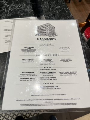 Menu photo 3 Maggiano's Little Italy Dallas, TX