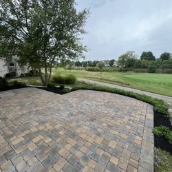 Barker Property Maintenance - This patio was helped with new poly sand and power washing to make it look new again!