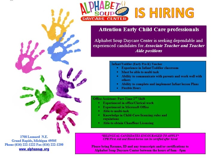 Alphabet Soup Day Care Center - childcare center in Grand Rapids, MI