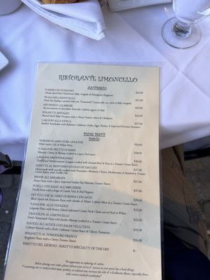 Menu photo 1 Limoncello Ristorante Boston, MA Menu photo 1 Limoncello Ristorante Boston, MA