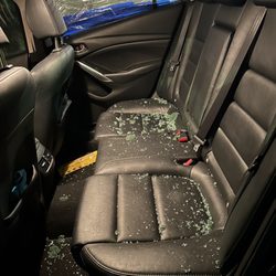 Safe Glide Auto Glass - Glass shattered all over the back seat