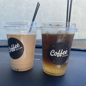 CoffeeDrunk - On My Way! Latte and Bees In The Trap expresso tonic. - Coffee & Tea Near Me - Long Beach, California