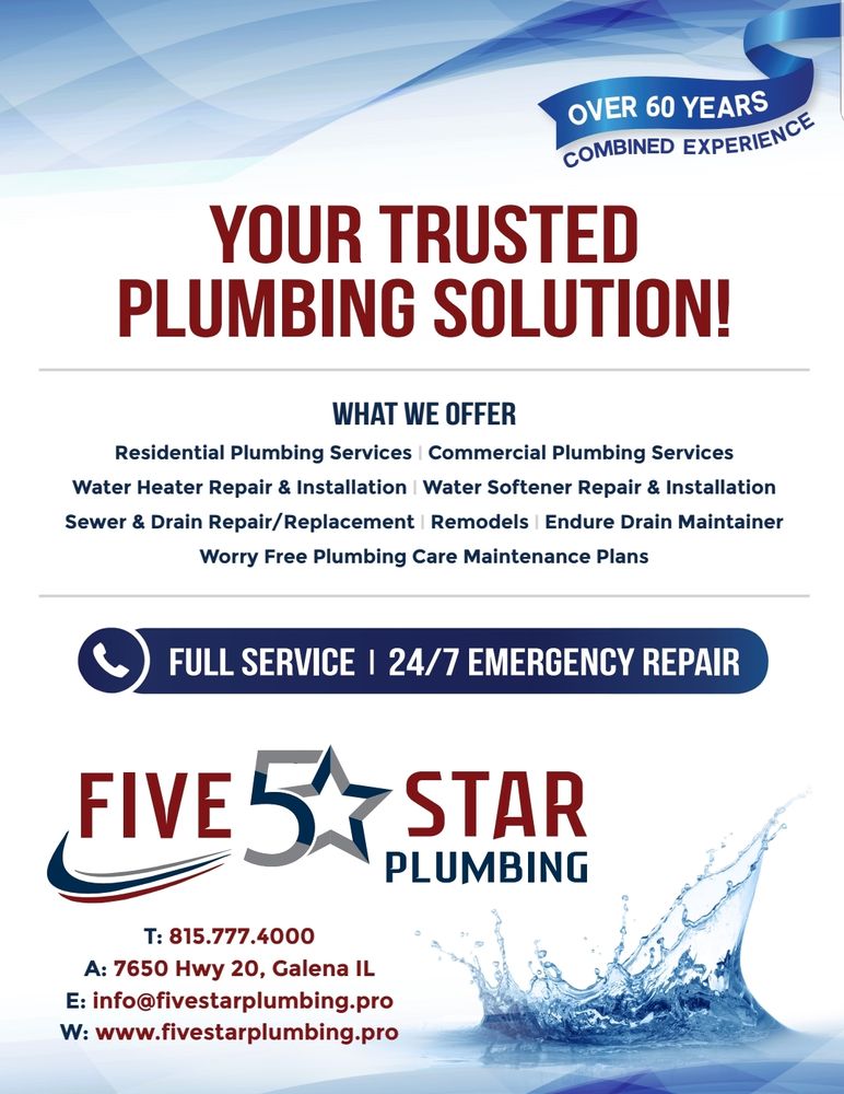 Slide of Five Star Plumbing