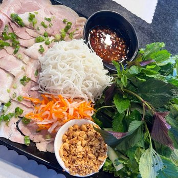 Quan Mii - Pork shank and lots of herbs - Vietnamese Near Me - Fountain Valley, California Quan Mii - Pork shank and lots of herbs - Vietnamese Near Me - Fountain Valley, California