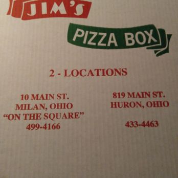 Jim's Pizza Box - Pizza Near Me - Milan, Ohio Jim's Pizza Box - Pizza Near Me - Milan, Ohio