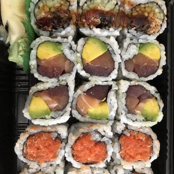 Sushi Call - Top to bottom Salmon skin roll Ocean roll-personal favorite! Spicy tuna roll - Sushi Bars Near Me - Elkridge, Maryland Sushi Call - Top to bottom Salmon skin roll Ocean roll-personal favorite! Spicy tuna roll - Sushi Bars Near Me - Elkridge, Maryland