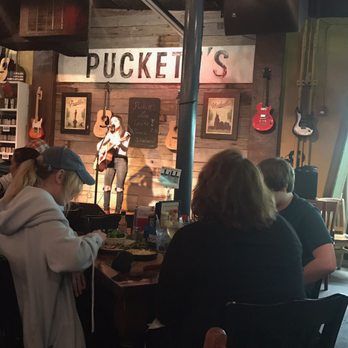 Puckett's Restaurant - The live music was Stevie Woodward. I wish we could've stayed longer to hear the rest of her performance. - Barbeque Near Me - Franklin, Tennessee Puckett's Restaurant - The live music was Stevie Woodward. I wish we could've stayed longer to hear the rest of her performance. - Barbeque Near Me - Franklin, Tennessee