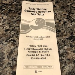 Salty Wahine Gourmet Hawaiian Sea Salt