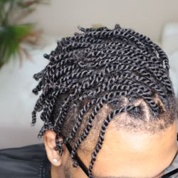 Two strand twist and high top