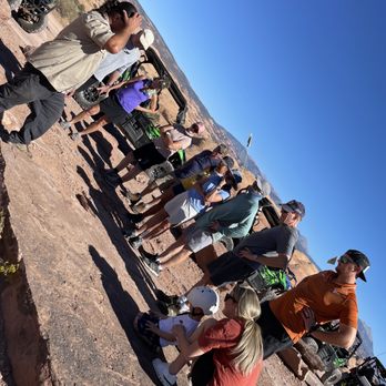 Moab Tourism Center - Jesse showing the group the famous spots - Tours Near Me - Moab, Utah Moab Tourism Center - Jesse showing the group the famous spots - Tours Near Me - Moab, Utah