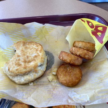 Bojangles - a tray of food including a biscuit and a biscuit sandwich - Fast Food Near Me - Spring Hill, Tennessee