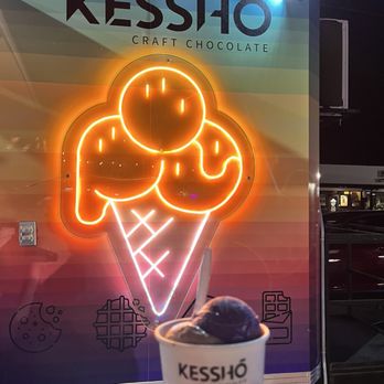 Kessho - Ube and chocolate - Gelato Near Me - Austin, Texas