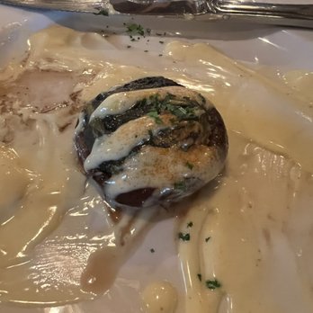 Shine - One of three stuff mushrooms. Yum!! - New American Near Me - Hendersonville, North Carolina