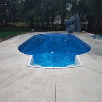 Buff City Pools - Full renovation with new steps, slide, and fencing. - Pool & Hot Tub Service Near Me