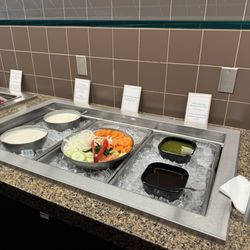 Lunch Buffet: salad, sauces, rice pudding, raita - July 2026