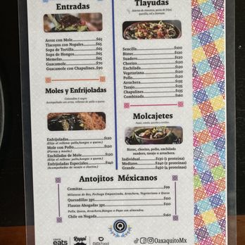 Oaxaquito - Menú - Oaxacan Near Me - Ciudad de México, DIF Oaxaquito - Menú - Oaxacan Near Me - Ciudad de México, DIF