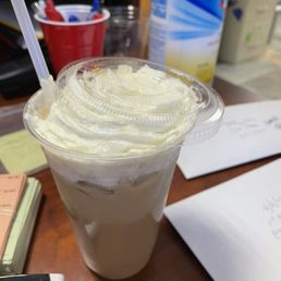 Iced white mocha