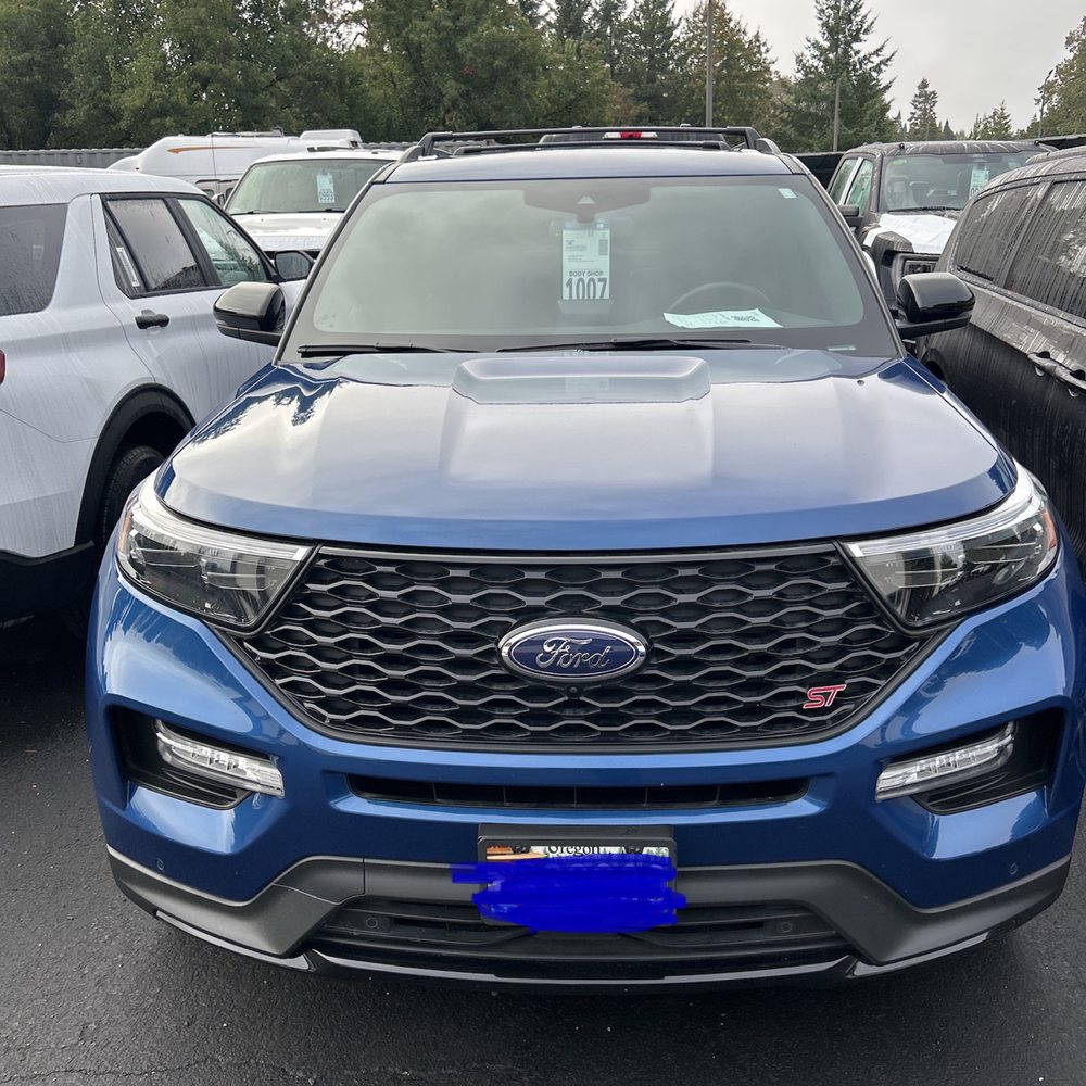 Auto Tint West - After - Here is the photo of the car in the Ford dealership getting fixed correctly - Car Window Tinting Near Me - Beaverton, Oregon Auto Tint West - After - Here is the photo of the car in the Ford dealership getting fixed correctly - Car Window Tinting Near Me - Beaverton, Oregon