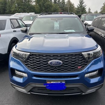 Auto Tint West - After - Here is the photo of the car in the Ford dealership getting fixed correctly - Car Window Tinting Near Me - Beaverton, Oregon
