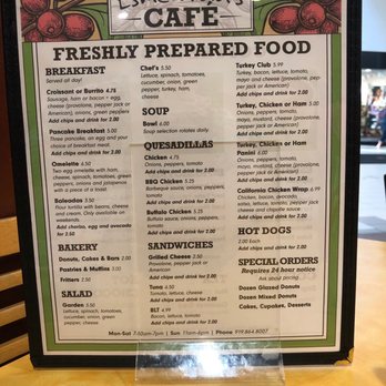 Esmeralda's Cafe - Food menu - all fresh and made to order! - Cafes Near Me - Durham, North Carolina