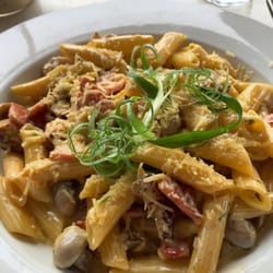 Dolce Espresso - Chicken and mushroom penne with bacon from Dolce Espresso in Oatley. Delicious!
