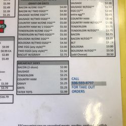 Danbury Grill - Breakfast