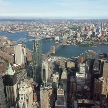 One World Observatory - The view to the southeast. The Brooklyn Bridge is in the middle. - Observatories Near Me - New York, New York One World Observatory - The view to the southeast. The Brooklyn Bridge is in the middle. - Observatories Near Me - New York, New York