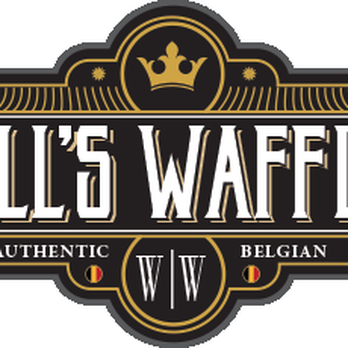 Will's Waffles - a black and gold logo - Waffles Near Me Will's Waffles - a black and gold logo - Waffles Near Me