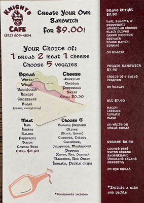 Menu photo 1 Knights Cafe Brazil, IN