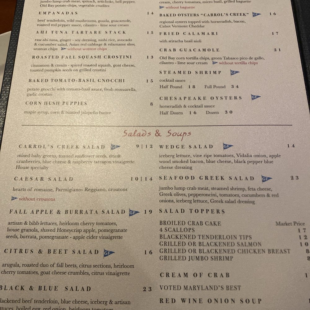 Carrol's Creek Cafe - Seafood Near Me - Annapolis, Maryland Carrol's Creek Cafe - Seafood Near Me - Annapolis, Maryland