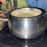 Photo of The Melting Pot - Kennesaw, GA, United States. The meat bullion fondue....it was sooo tasty! This was the Mojo flavor!