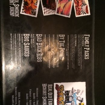 Smokies BBQ - Current menu 1 of 2 4/1/2017 - Barbeque Near Me - Broken Arrow, Oklahoma