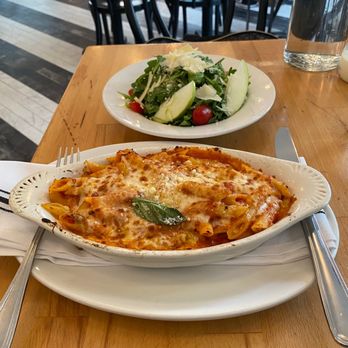 Fumo - Baked Ziti, Arugula Salad - Pizza Near Me - New York, New York Fumo - Baked Ziti, Arugula Salad - Pizza Near Me - New York, New York