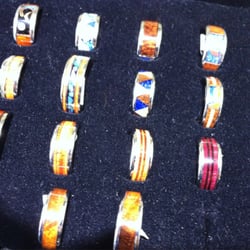 Titanium Rings w Koa inlays! Amazing and incredible craftsmanship!!