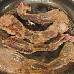 Marinated short ribs? Lol the attendant gave me all the worst pieces. This is what was left after cutting off all the FAT! Terrible