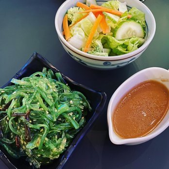 Kyoko's Restaurant - Seaweed salad and small salad - Japanese Near Me - Fayetteville, New York Kyoko's Restaurant - Seaweed salad and small salad - Japanese Near Me - Fayetteville, New York