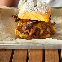 La Estacion - Pulled pork sandwich known as the "kill your hunger" sandwich