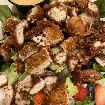 The Lokal Yukon - Pecan crusted chicken Half Lokal Salad - New American Near Me - Yukon, Oklahoma The Lokal Yukon - Pecan crusted chicken Half Lokal Salad - New American Near Me - Yukon, Oklahoma
