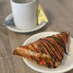 Le Cafe Du Val - Pumpkin Turnover and Jasmine Green Tea