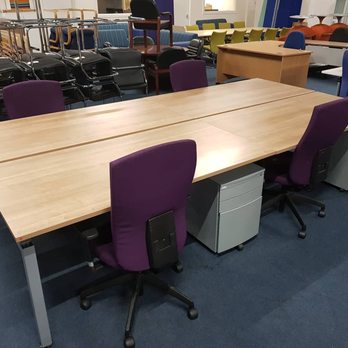 Office Furniture Centre - Pre Owned bench desks, pedestals and chairs in stock at second hand prices in our huge Glasgow Showroom - Furniture Stores Near Me - Glasgow, GLG